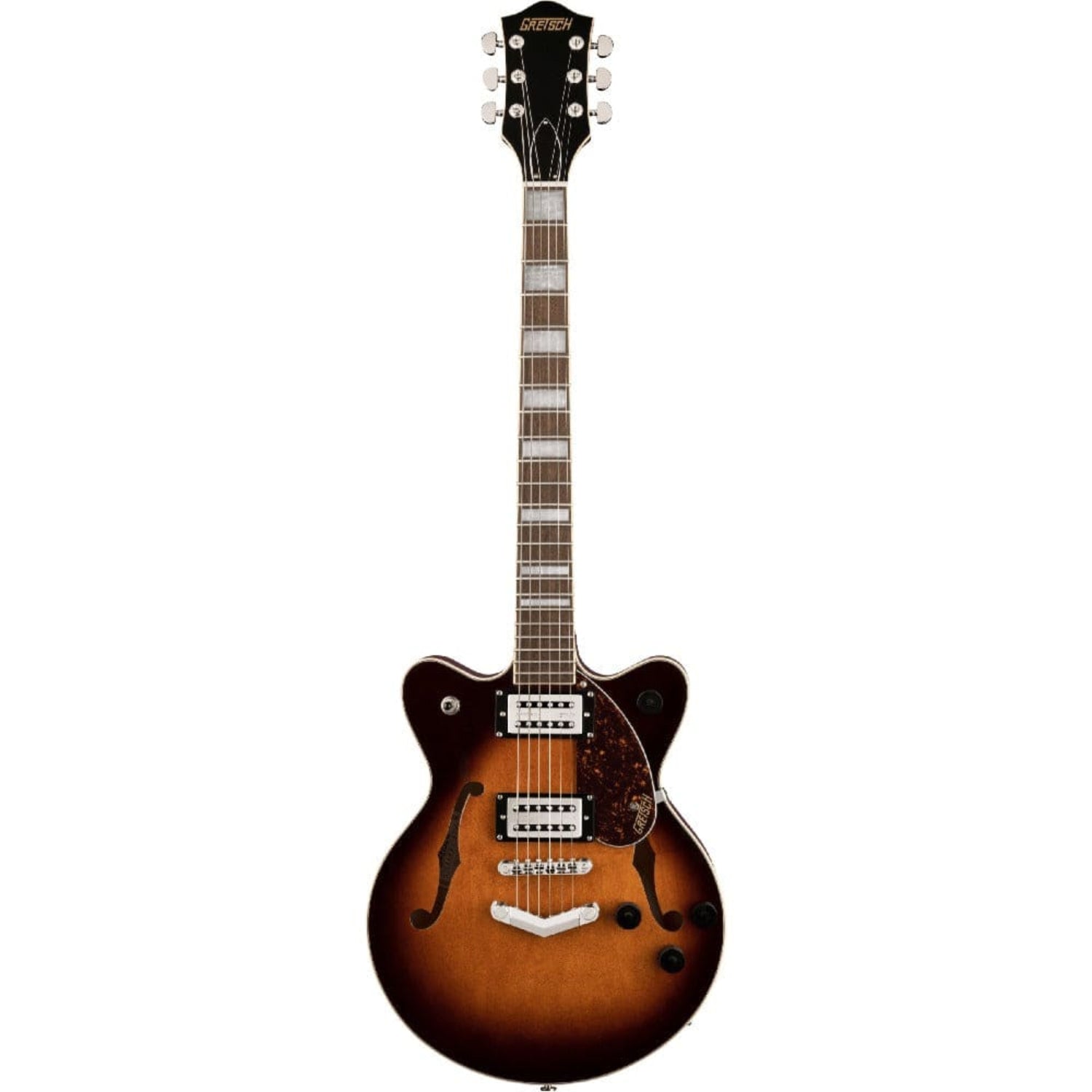 gretsch electric guitars forge glow maple gretsch g2655 streamliner centar block jr double-cut with v-stoptail 6 string electric guitar #color_forge-glow-maple