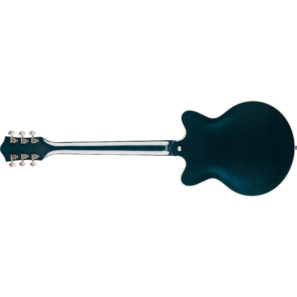 gretsch electric guitars gretsch g2655 streamliner centar block jr double-cut with v-stoptail 6 string electric guitar #color_midnight-sapphire