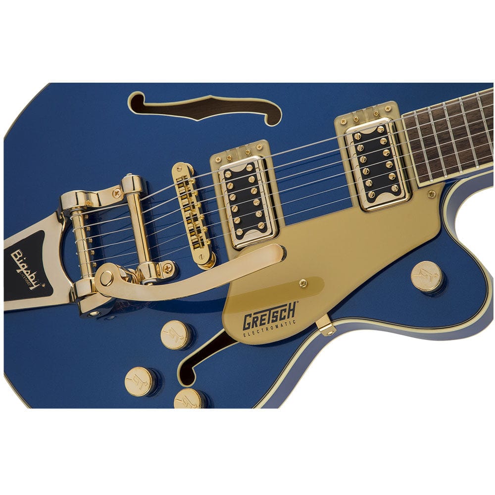 gretsch electric guitars gretsch g5655tg electromatic center block jr. 6-strings electric guitar #color_azure-metallic