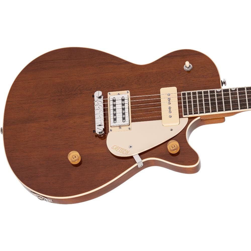 gretsch electric guitars single barrel stain gretsch g2215-p90 streamliner junior jet club electric guitar - single barrel stain