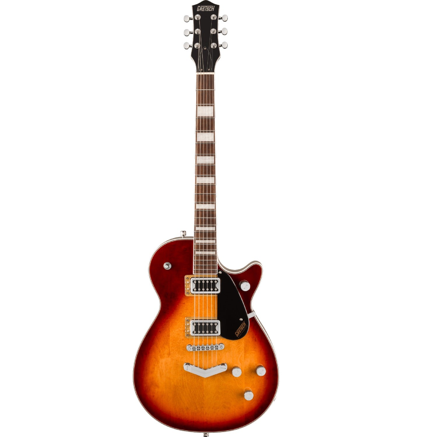 Gretsch Electric Guitars Sweet Tea Gretsch G5220 Electromatic Jet BT Single Cut with V-Stoptail Electric Guitar#color_sweet-tea