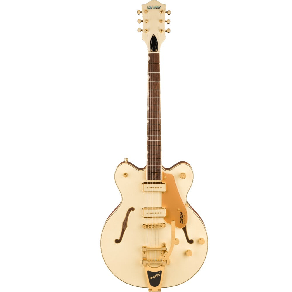 Gretsch Electric Guitars White Gold Gretsch Electromatic Pristine LTD Center Block Double-Cut with Bigsby 6 String Electric Guitar