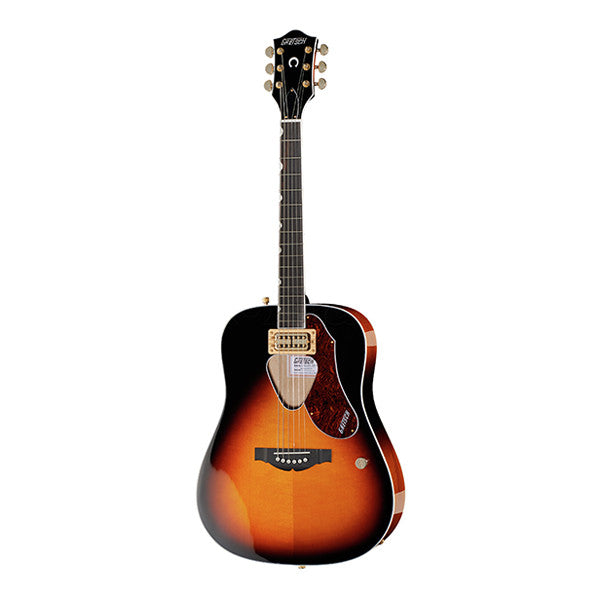 gretsch electro acoustic guitars gretsch g5031ft rancher dreadnought electro acoustic guitar - sunburst