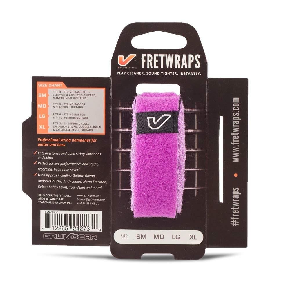 gruv gear dampeners and mutes gem purple / medium / pack of 1 gruv gear gg-fw fret wraps string muter #color_gem-purple,size_medium,pack_pack-of-1
