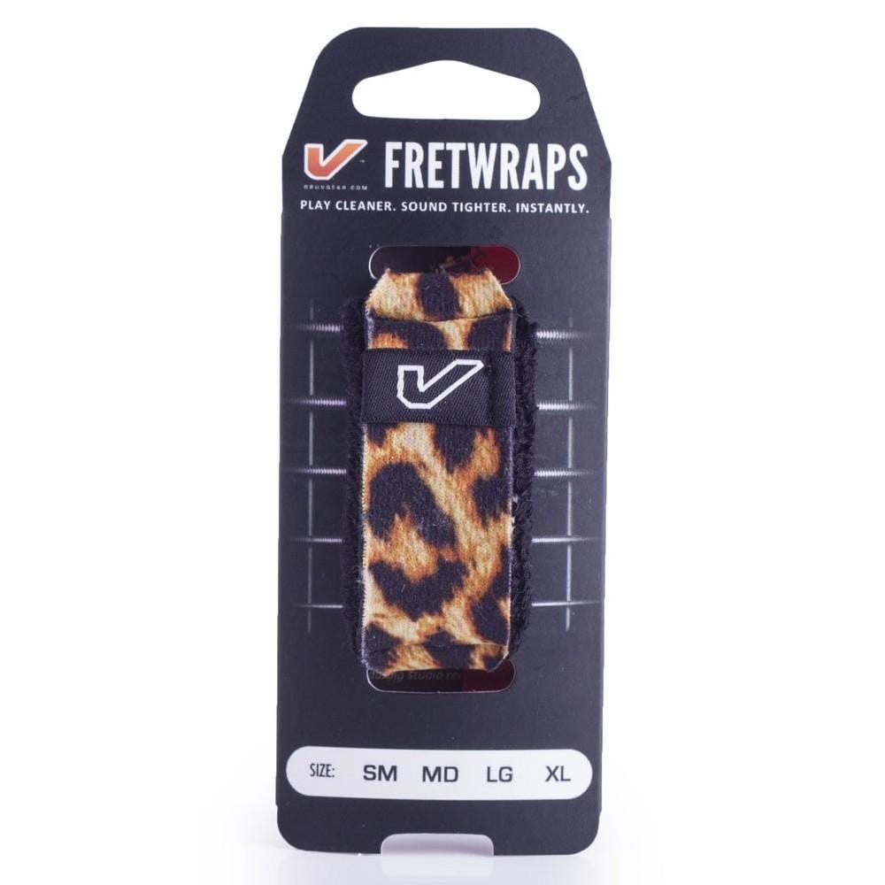 gruv gear dampeners and mutes leopard / medium / pack of 1 gruv gear gg-fw fret wraps string muter#color_leopard,size_medium,pack_pack-of-1