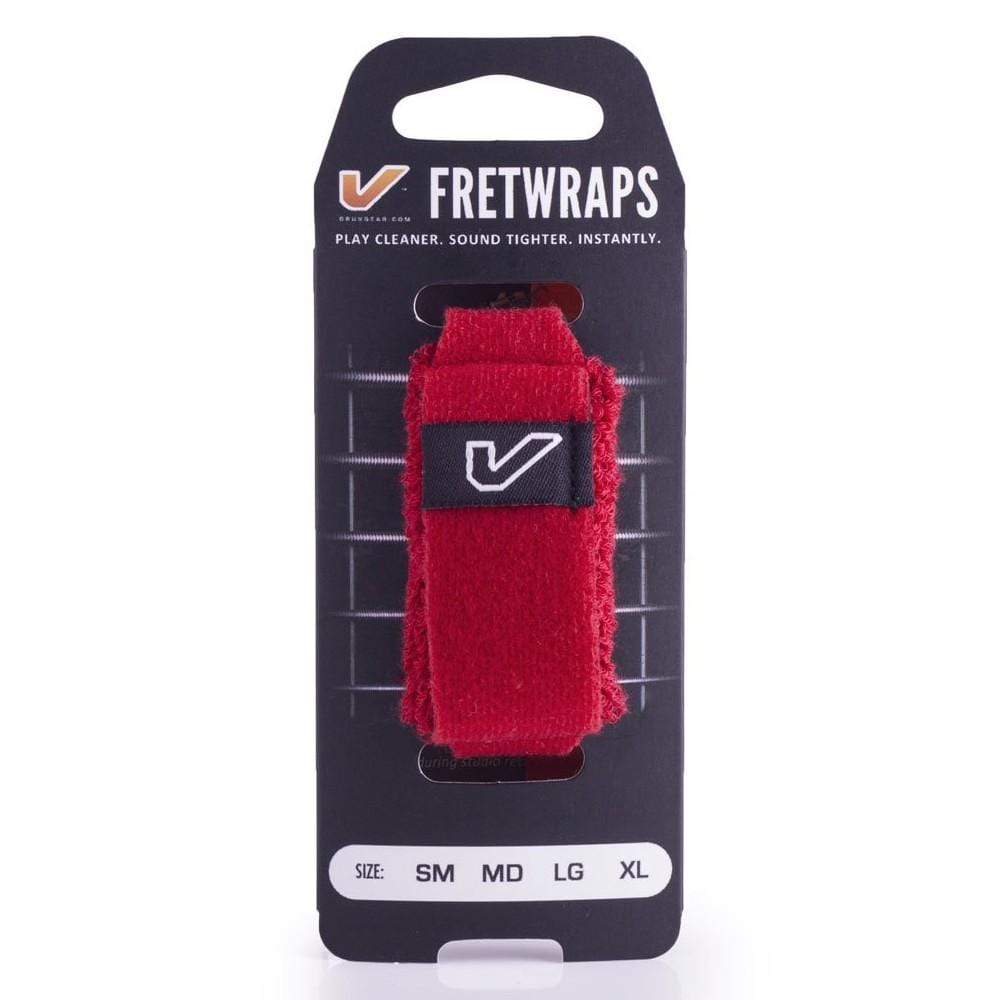 gruv gear dampeners and mutes red / medium / pack of 1 gruv gear gg-fw fret wraps string muter#color_red,size_medium,pack_pack-of-1
