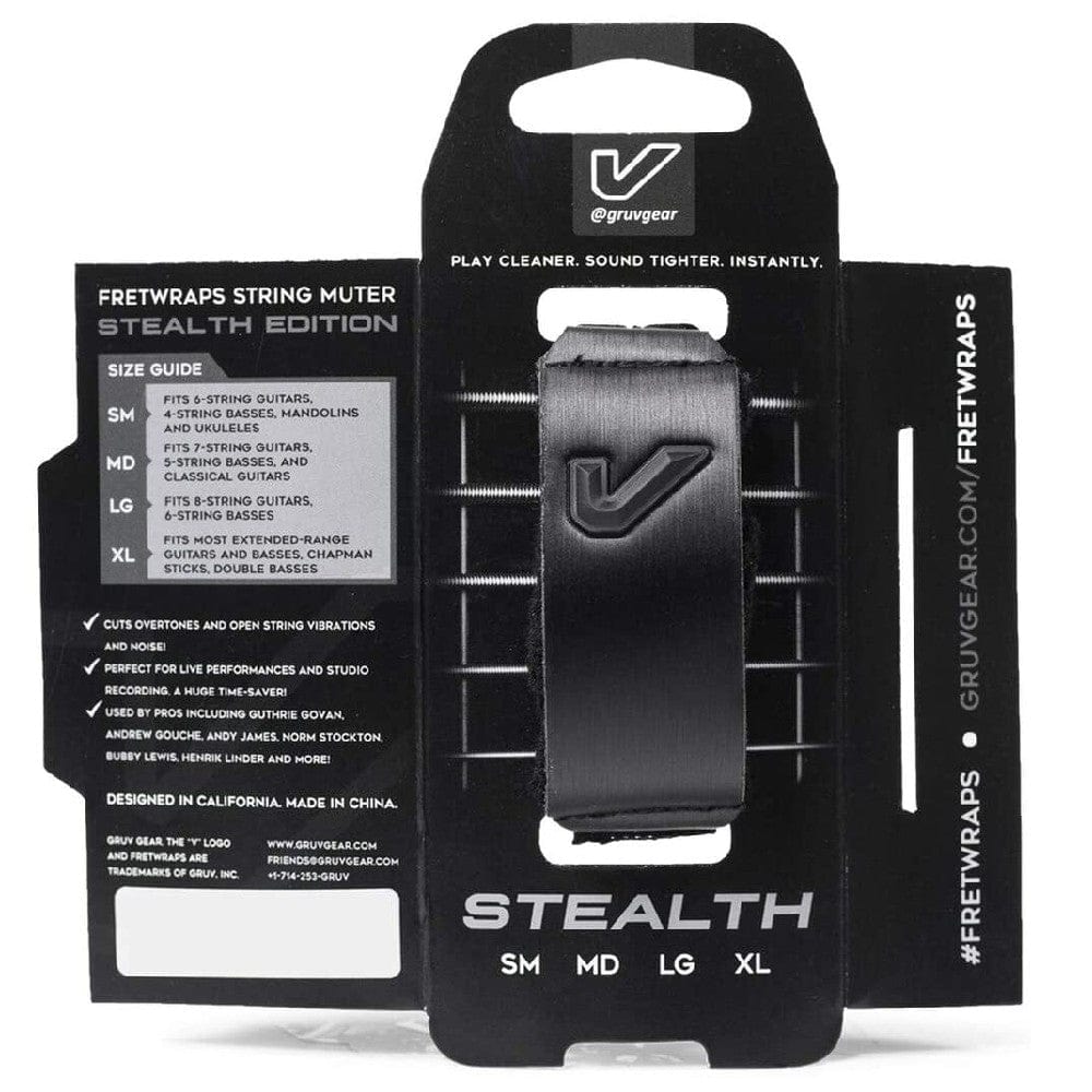 gruv gear dampeners and mutes small gruv gear fw1 stl stealth edition fret wraps string muter