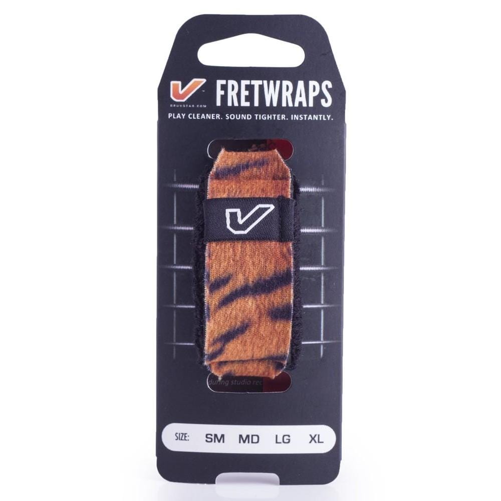 gruv gear dampeners and mutes tiger / medium / pack of 1 gruv gear gg-fw fret wraps string muter #color_tiger,size_medium,pack_pack-of-1