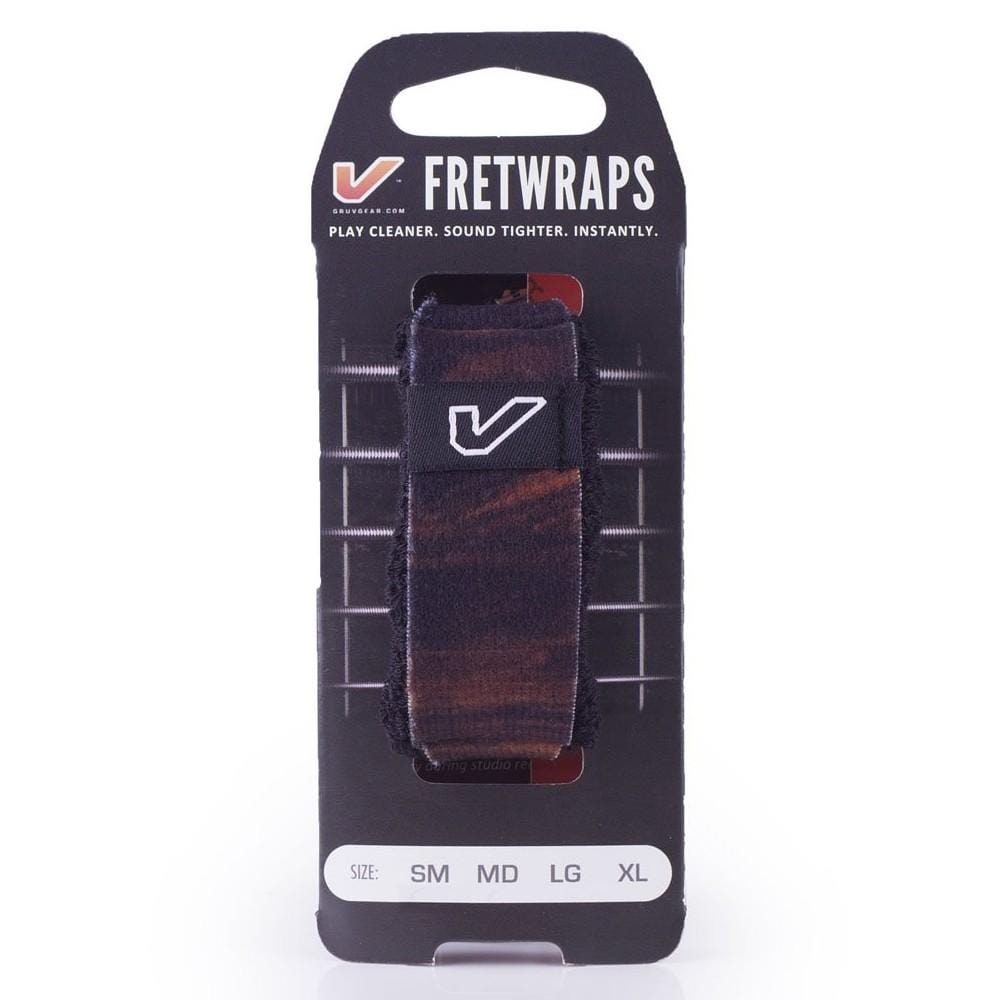 gruv gear dampeners and mutes walnut / small / pack of 1 gruv gear gg-fw fret wraps string muter#color_walnut,size_small,pack_pack-of-1