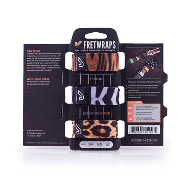 gruv gear dampeners and mutes wild / small / pack of 3 gruv gear gg-fw fret wraps string muter#color_wild,size_small,pack_pack-of-3