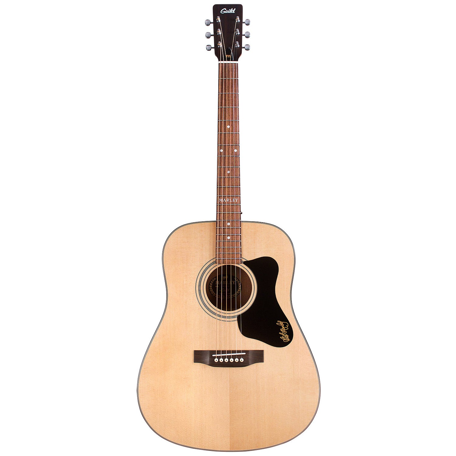 Guild Acoustic Guitars Guild A 20 Bob Marley Signature Series Acoustic Guitar with Gigbag