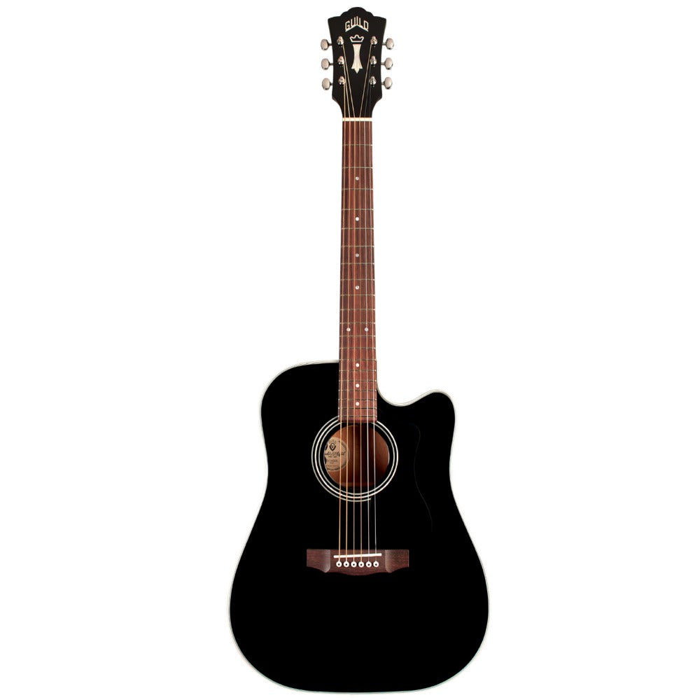 Guild Electro Acoustic Guitars Black Guild D-140CE Westerly Collection Dreadnought Electro Acoustic Guitar
