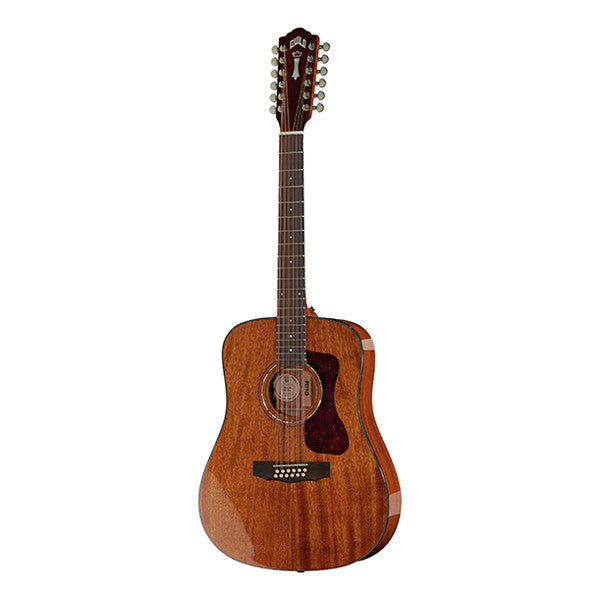 guild electro acoustic guitars guild d-1212e westerly dreadnought electro acoustic guitar - natural high gloss