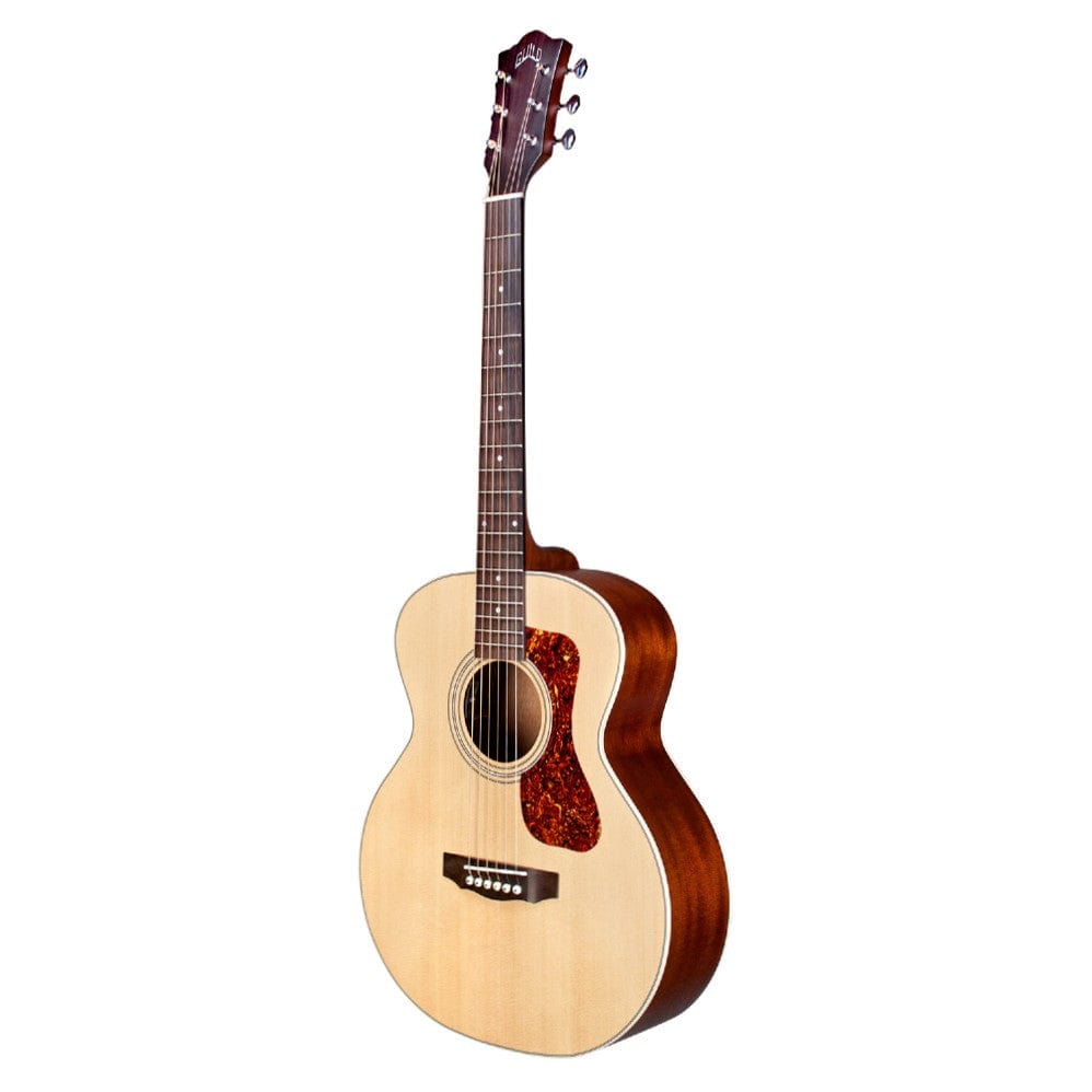 guild electro acoustic guitars guild jumbo junior 6 string electro acoustic guitar - natural #color_mahogany