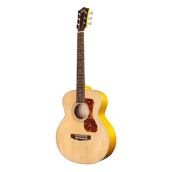 guild electro acoustic guitars maple guild jumbo junior 6 string electro acoustic guitar - natural #color_maple