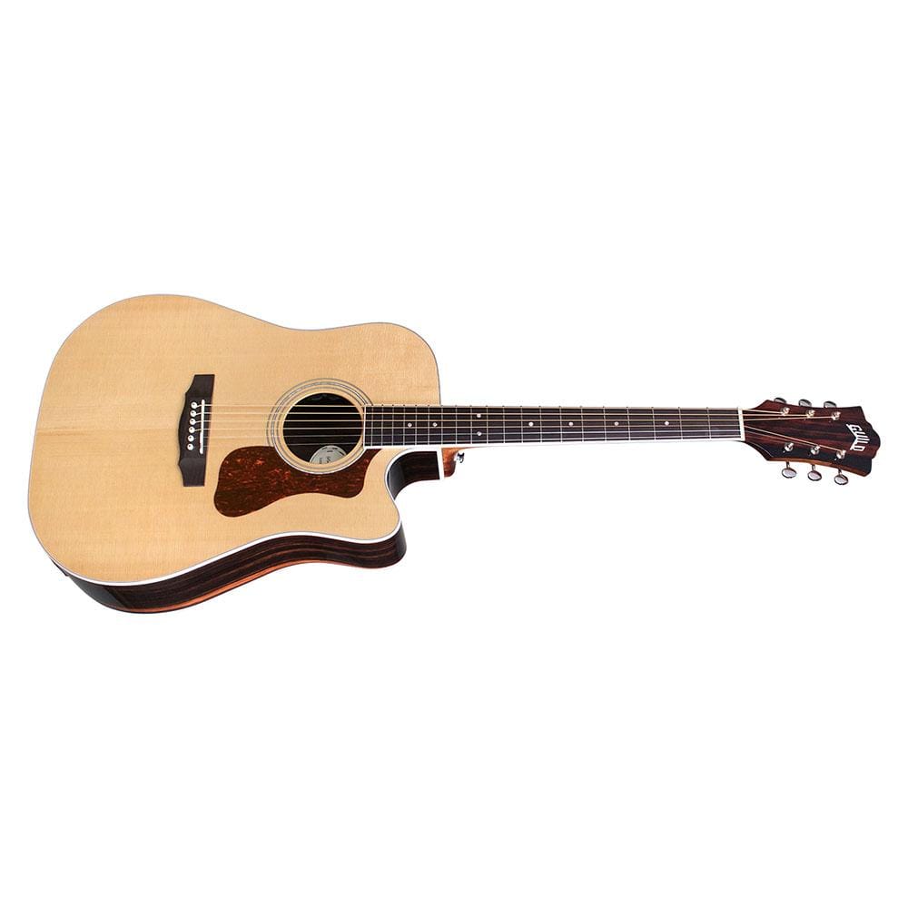 guild electro acoustic guitars natural guild d 260ce dreadnought deluxe electro acoustic guitar - natural #color_natural