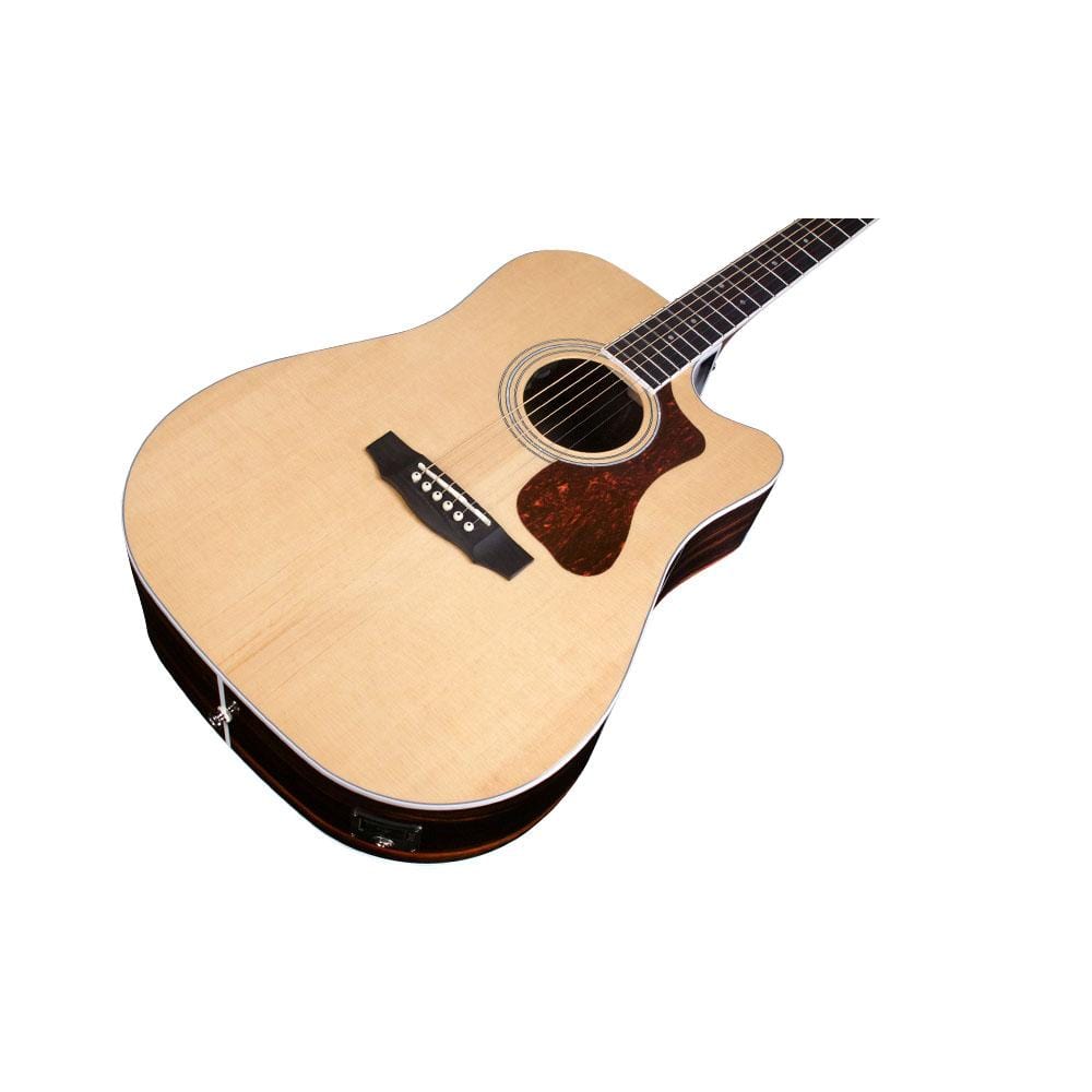 guild electro acoustic guitars natural guild d 260ce dreadnought deluxe electro acoustic guitar - natural