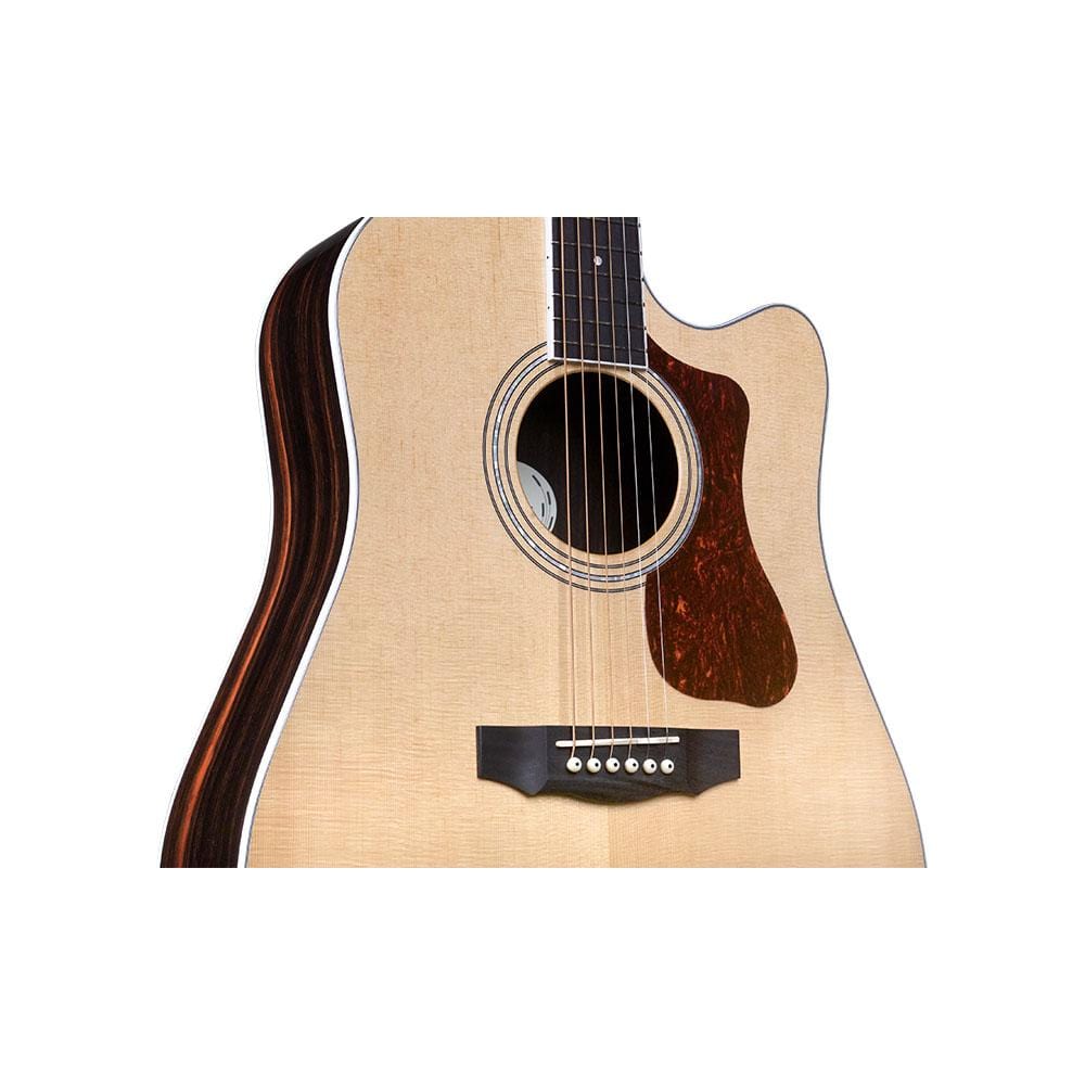 guild electro acoustic guitars natural guild d 260ce dreadnought deluxe electro acoustic guitar - natural