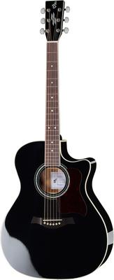harley benton acoustic guitars harley benton clg-550ce bk custom line