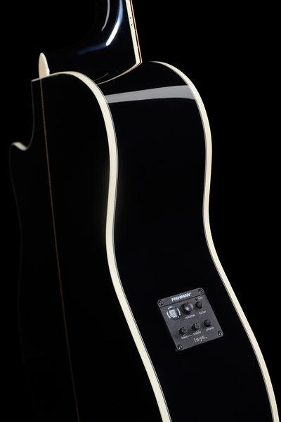 harley benton acoustic guitars harley benton clg-550ce bk custom line
