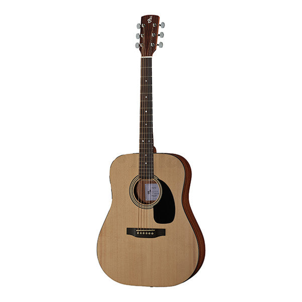 harley benton acoustic guitars harley benton custom line cld-16s dreadnought acoustic guitar - natural satin