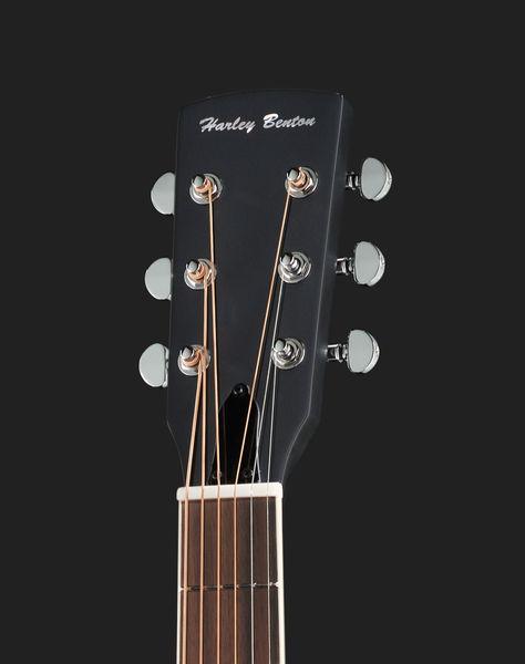 harley benton acoustic guitars harley benton custom line n-150ce bk