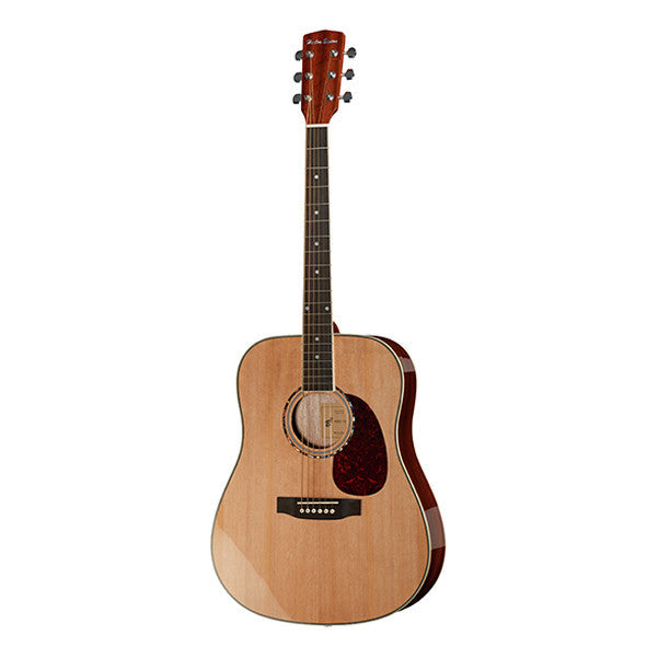 harley benton acoustic guitars harley benton d-120 dreadnought acoustic guitar - natural high gloss
