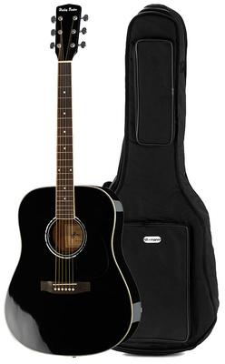 harley benton acoustic guitars harley benton d-120bk bundle