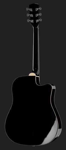 harley benton acoustic guitars harley benton d-120ce-lh bk bundle