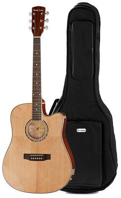 harley benton acoustic guitars harley benton d-120ce nt bundle
