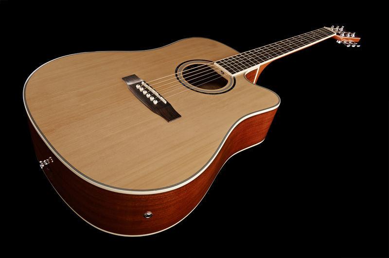 harley benton acoustic guitars harley benton d-120ce nt bundle