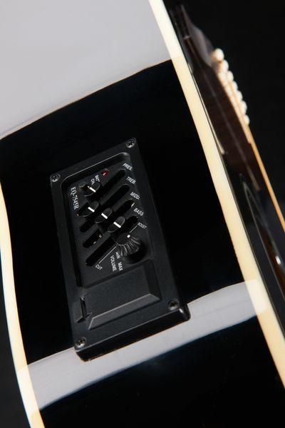 harley benton acoustic guitars harley benton hbd200-12 bk lh bundle