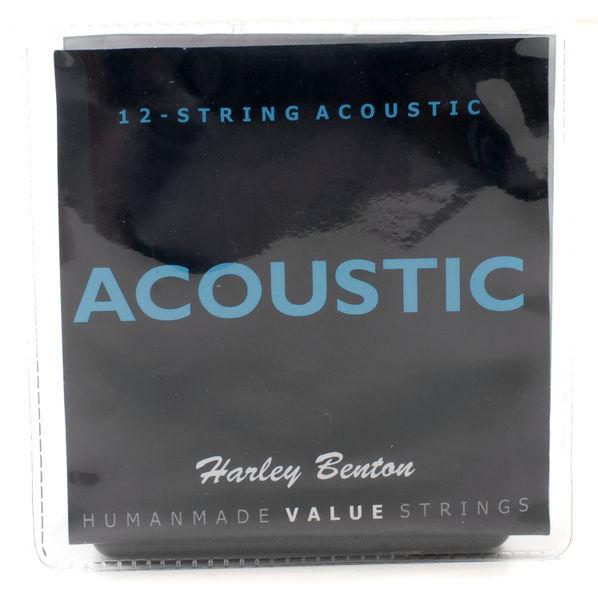 harley benton acoustic guitars harley benton hbd200-12 bk lh bundle