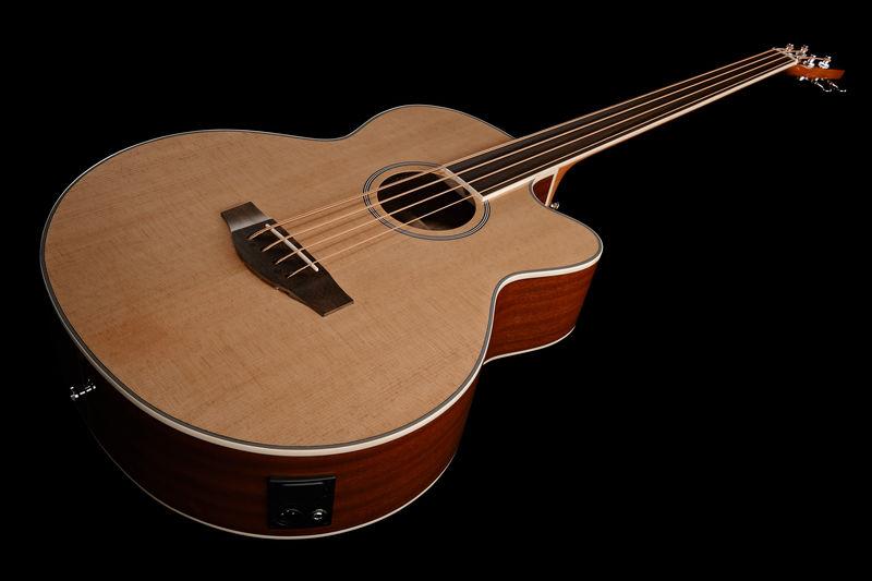 harley benton bass guitars harley benton b-30nt-fl acoustic bass serie
