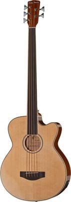 harley benton bass guitars harley benton b-35nt-fl acoustic bass series