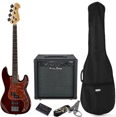 Harley Benton Bass Guitars Harley Benton B-550 Black Progressive Set 1