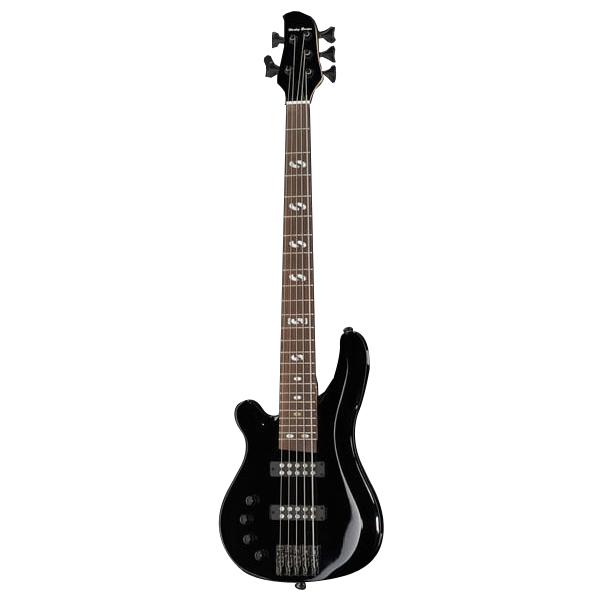 harley benton bass guitars harley benton b-550 progressive series bass guitar - left handed - black