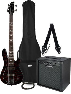 harley benton bass guitars harley benton b-550 qtb progressive bundle2