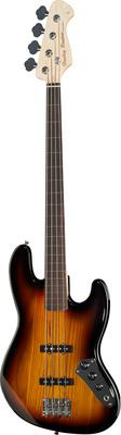 harley benton bass guitars harley benton jb-40fl sb rw