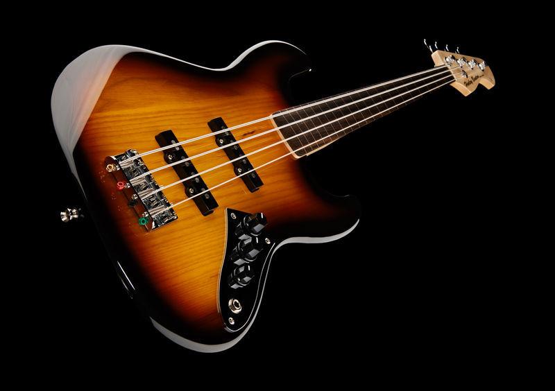 harley benton bass guitars harley benton jb-40fl sb rw