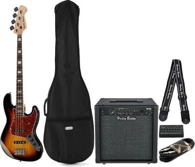 harley benton bass guitars harley benton jb-75 sb vintage series set 2