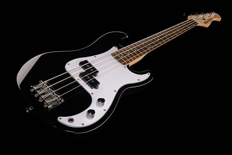 harley benton bass guitars harley benton pb-shorty bk standard rw