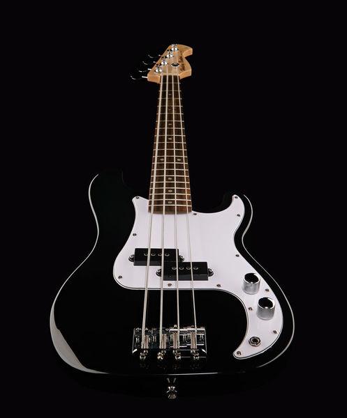 harley benton bass guitars harley benton pb-shorty bk standard set 1
