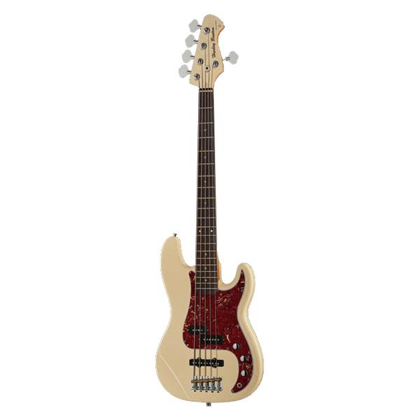 harley benton bass guitars harley benton vintage series pj-75 bass guitar - olympic white