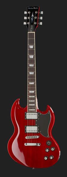 harley benton electric guitars harley benton dc-580 ch vintage serie bundle