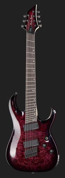 harley benton electric guitars harley benton fanfret-7 tpb 2017 dlx