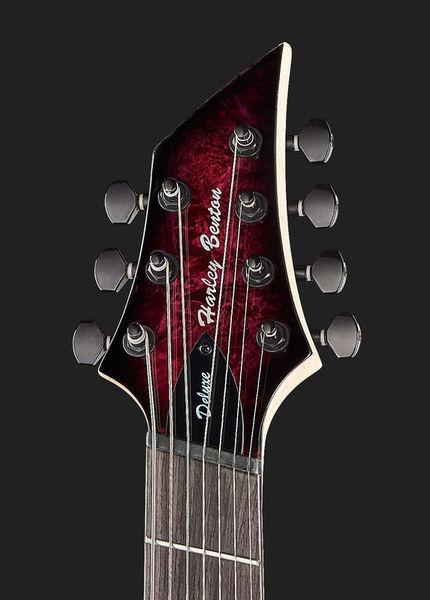 harley benton electric guitars harley benton fanfret-7 tpb 2017 dlx