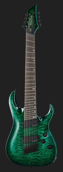 harley benton electric guitars harley benton fanfret-8nt qeb 2017 dlx