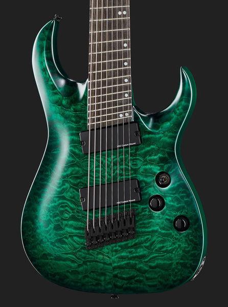 harley benton electric guitars harley benton fanfret-8nt qeb 2017 dlx
