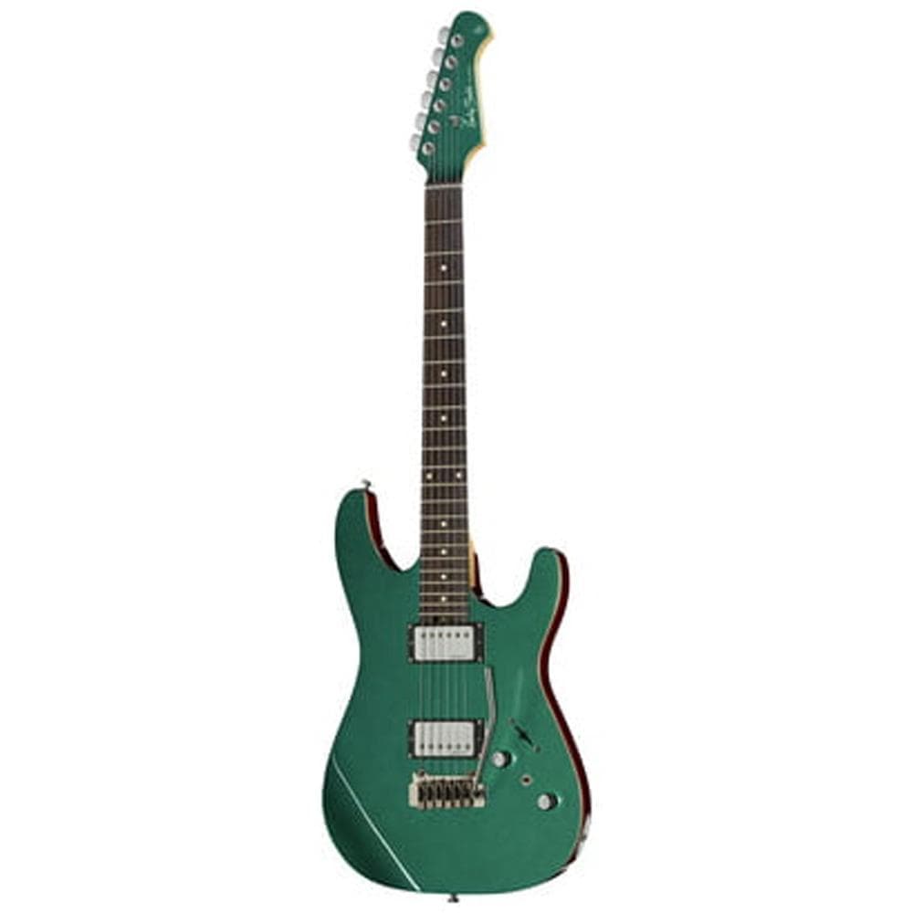 harley benton electric guitars harley benton fusion-ii hh eb 6-string electric guitar - ocean turquoise